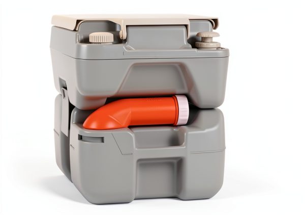 VINGLI Gray Portable Toilet for RV Camping-4