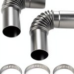 Apojgitn 2.5" Stainless Exhaust Pipe Kit for Vevor Heaters-0