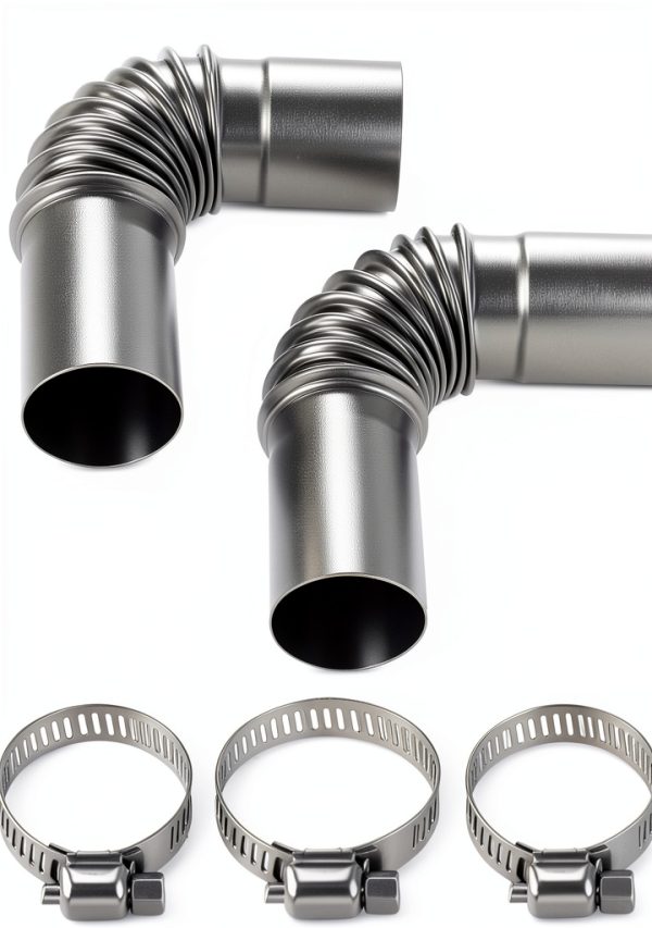 Apojgitn 2.5" Stainless Exhaust Pipe Kit for Vevor Heaters-0