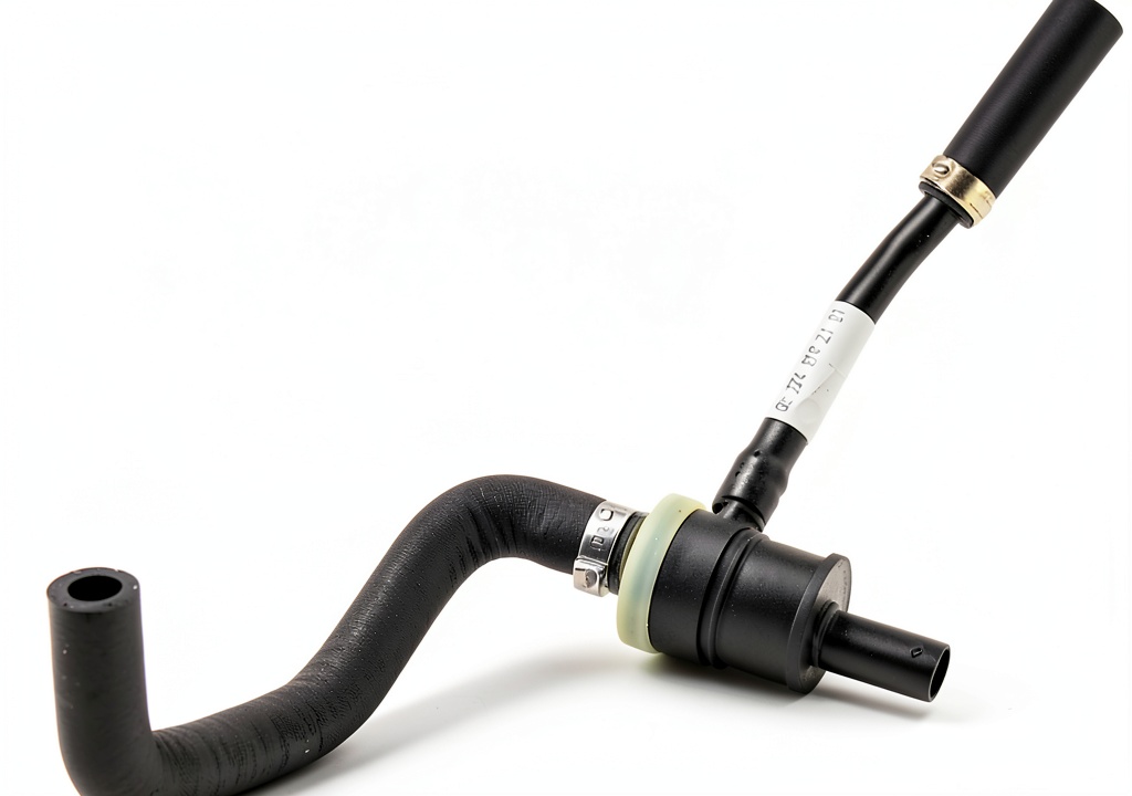 Installing Benz GLC SLC CLS C E‑Class Breather Hose Replacement on a wooden garage bench