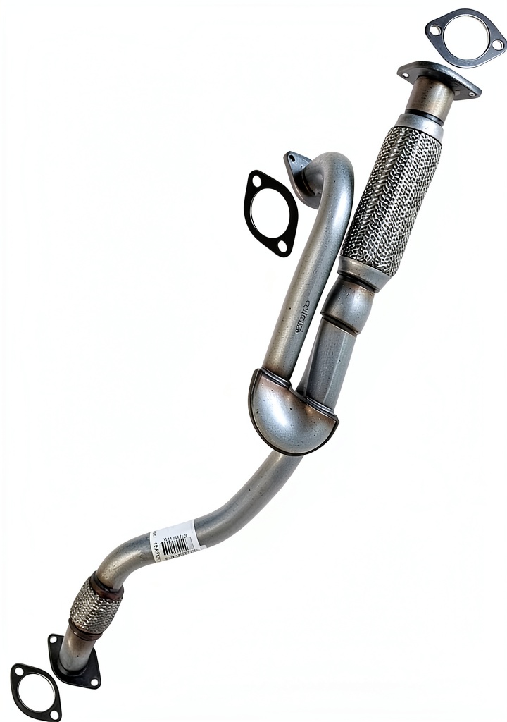 Stainless steel exhaust extension pipe installation