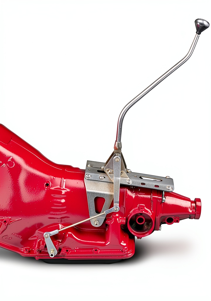 Lokar chrome shifter lever installed in a sports car interior