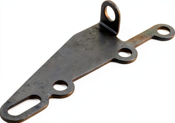 B&M Shifter Cable Bracket Alloy Steel Silver-3