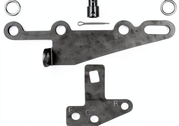 B&M Shifter Cable Bracket Alloy Steel Silver-4