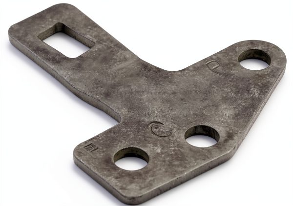 B&M Shifter Cable Bracket Alloy Steel Silver-1