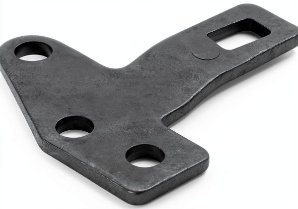 B&M Shifter Cable Bracket Alloy Steel Silver-2