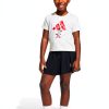 adidas Girls Minnie Mouse Tee and Skort Set Pink Fusion Multicolor-0