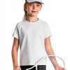 Girls Athletic T Shirt C4C071 Yoga Fabric Raglan Short Sleeve-1
