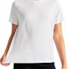 Girls Athletic T Shirt C4C071 Yoga Fabric Raglan Short Sleeve-0