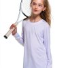 Girls Long Sleeve Shirt 5 Pack Soft Stretch Activewear Multiple Colors-4