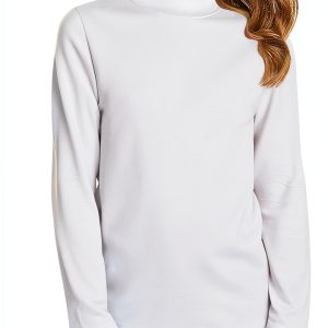 Girls Mock Neck Long Sleeve Top KidFit Activewear Breathable Spandex-0
