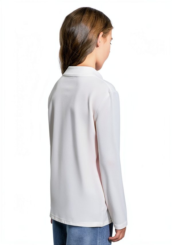 Girls Mock Neck Long Sleeve Top KidFit Activewear Breathable Spandex-1