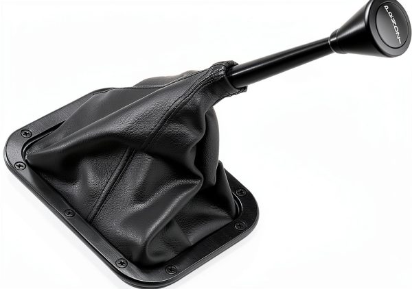 Lokar X70-BFMB Black Naugahyde Lower Shift Lever Vehicle Specific Fit-0