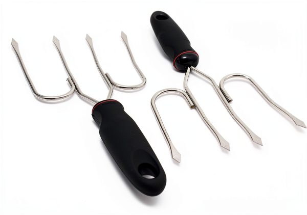 Norpro Turkey & Poultry Lifters Set of 2 Steel Santoprene Handles-2