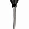 Home Servz Steel Turkey Baster with Injector Black Bulb-3