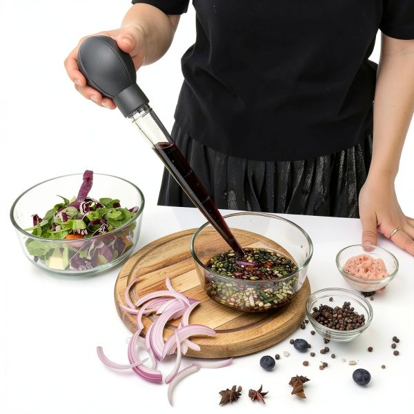 NTVKID Turkey Baster Silicone Detachable Bulb with Measuring Marks-6