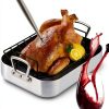 Stainless Steel Turkey Baster MeiAoJia Rubber Bulb with Brush-4