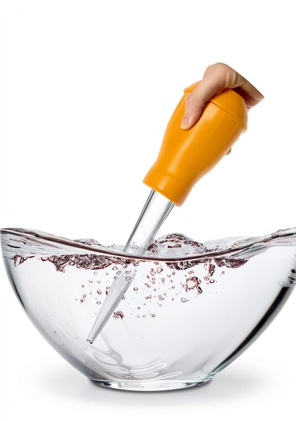 MYSXN Turkey Baster Plastic 30ML 1OZ Orange Kitchen Utensil-4