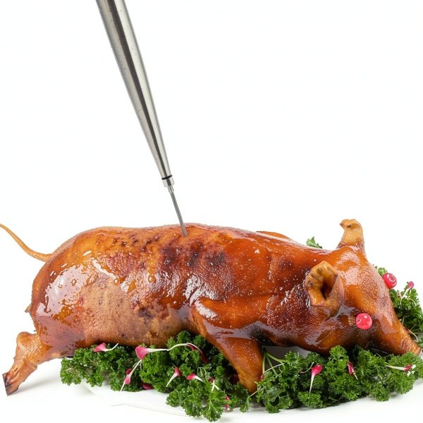 Home Servz Steel Turkey Baster with Injector Black Bulb-7