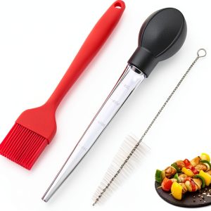 NTVKID Turkey Baster Silicone Detachable Bulb with Measuring Marks-0