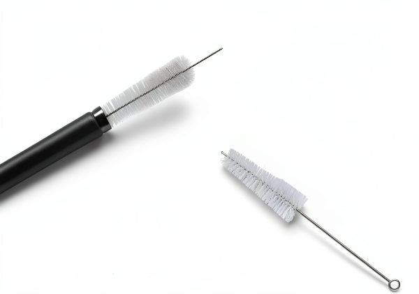 Stainless Steel Turkey Baster MeiAoJia Rubber Bulb with Brush-2