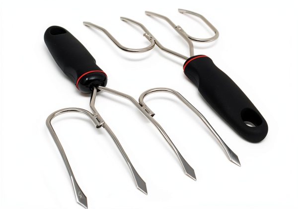 Norpro Turkey & Poultry Lifters Set of 2 Steel Santoprene Handles-3