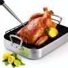 Home Servz Steel Turkey Baster with Injector Black Bulb-1