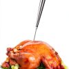 Home Servz Steel Turkey Baster with Injector Black Bulb-2