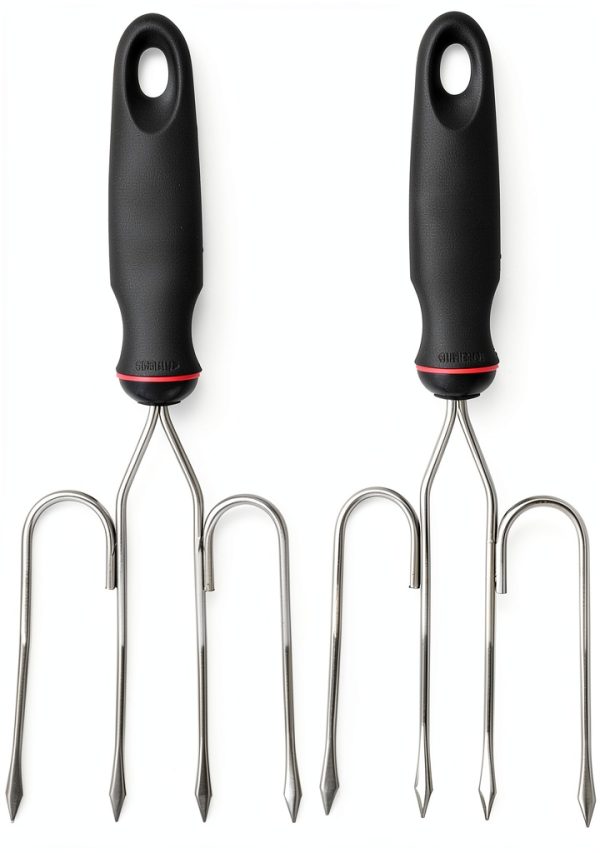 Norpro Turkey & Poultry Lifters Set of 2 Steel Santoprene Handles-1