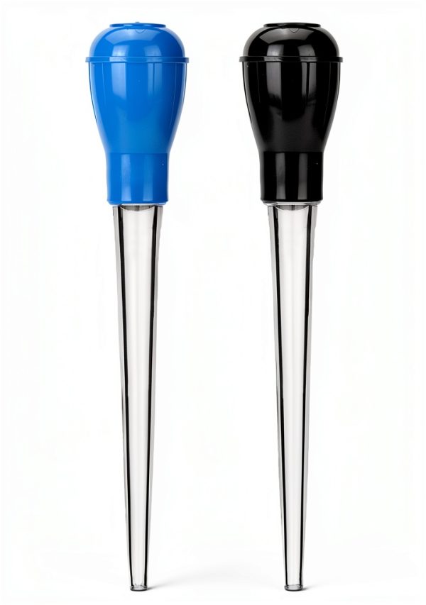 Long Turkey Basters by Turkey Bro - 28cm Silicone Bulb, Blue/Black-0