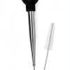 Norpro Deluxe Stainless Steel Baster with Injector & Brush 11" x 2"-6