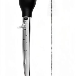 OXO Good Grips Angled Turkey Baster Clear/Black Silicone Bulb-0