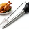 Turkey Baster Syringe Stainless Steel 1pc Kitchen Tool for Cooking-0