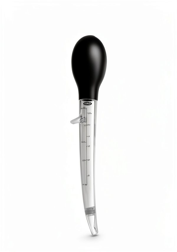 OXO Good Grips Angled Turkey Baster Clear/Black Silicone Bulb-1